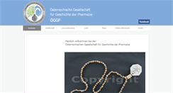 Desktop Screenshot of pharmaziegeschichte.at