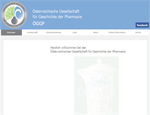 Tablet Screenshot of pharmaziegeschichte.at